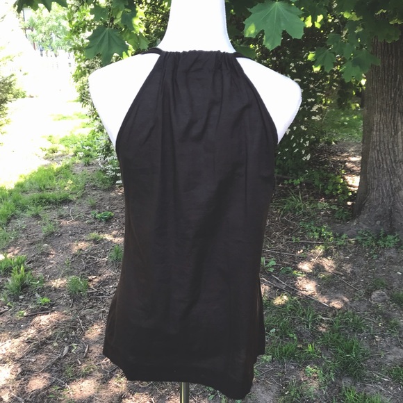 Apt. 9☀️Chocolate brown beaded halter tank - Picture 6 of 10